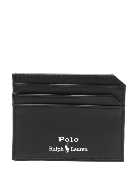 Portofel Polo Ralph Lauren din poplin cu imagine în carouri albastru