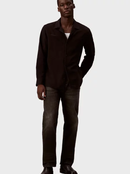 Прямые джинсы Calvin Klein Jeans черные