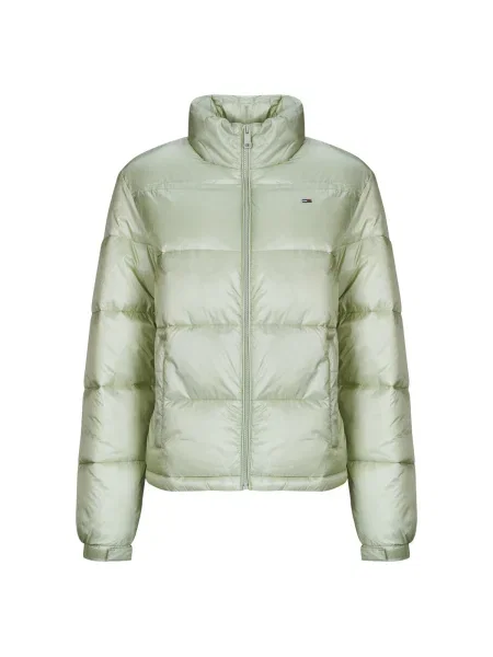 Džínsová bunda Tommy Jeans s kapucňou zelená