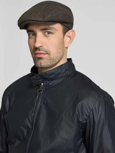 Kurtka woskowana o kroju regular fit z czystej bawełny Barbour granatowa