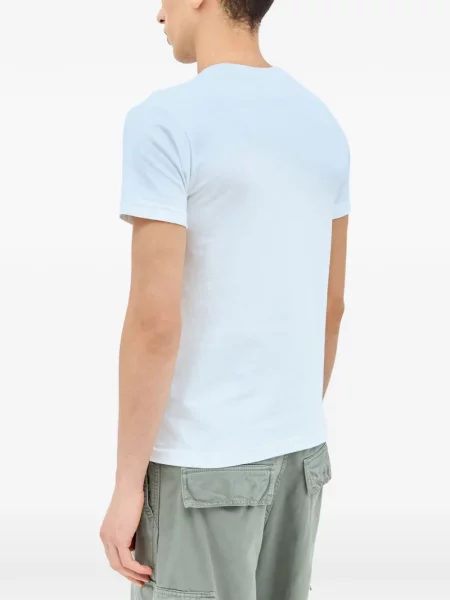 Tricou Nancy Ganz cu decolteu rotund alb