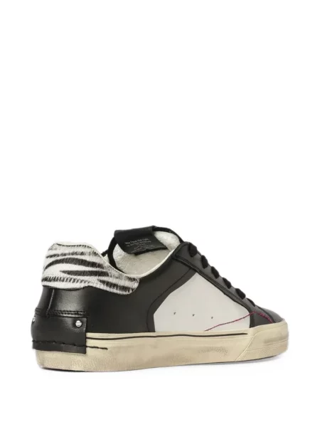 Sneakerși Crime London cu imagine cu model zebră negru