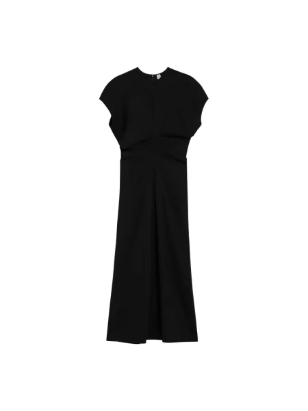Sukienka Toteme wełniana czarna
