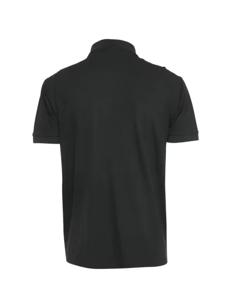 Tricou polo Boss cu autograf negru