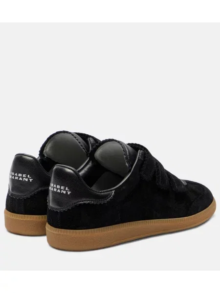 Sneakerși Isabel Marant din piele de căprioară negru