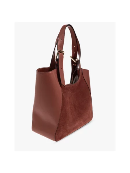 Shopperka Furla skórzana brązowa
