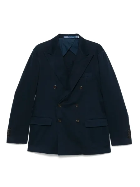 Curea Polo Ralph Lauren de in cu broderie albastru