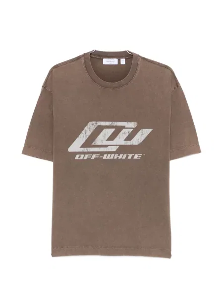 Grafic tricou Off-white alb