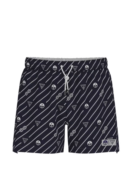 Slip de baie Guess cu imagine negru
