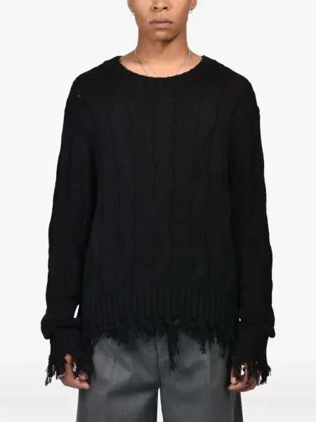 Pulover Cedarwood zdrențuiți negru