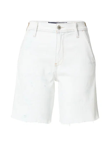 HOLLISTER Jeans albastru denim / denim alb