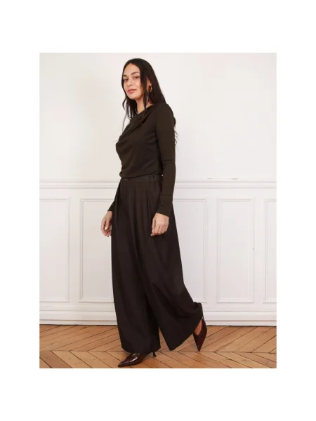 Pantaloni La Modeuse maro