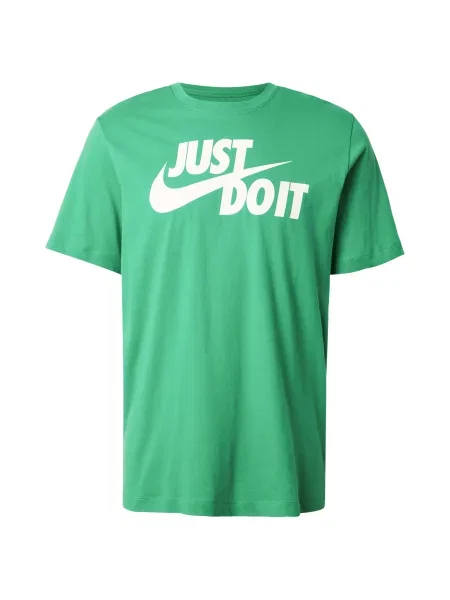Nike Sportswear Tricou Swoosh verde alb