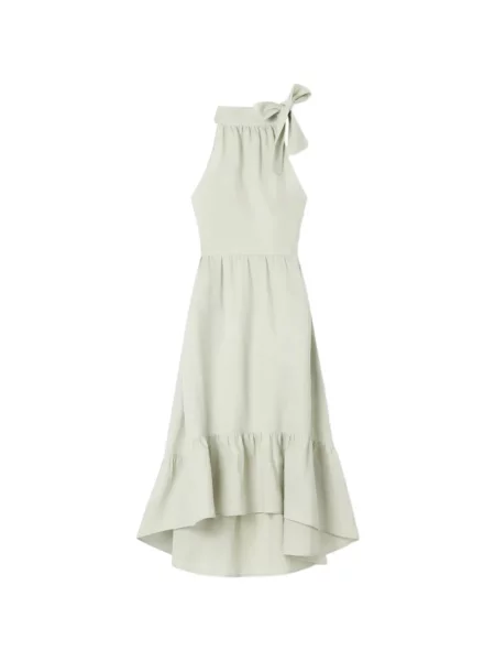 Rochie Armani Exchange în linie A cu gât halter de costum verde