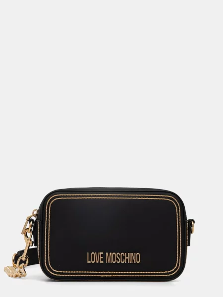Love Moschino torebka crossbody z imitacji skóry czarna