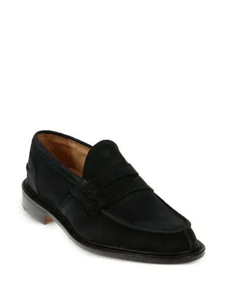 Pantofi loafer Tricker's din piele de căprioară albastru