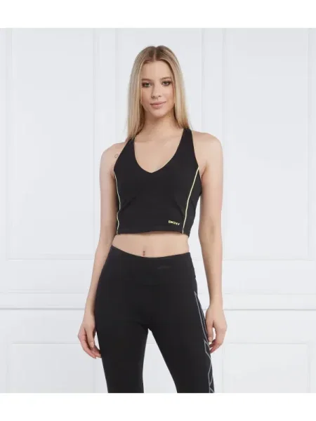 DKNY Sport Top | Cropped Fit negru