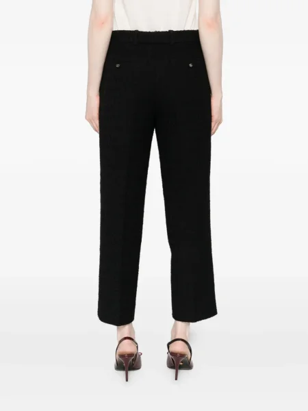 Pantaloni Gucci din tweed negru