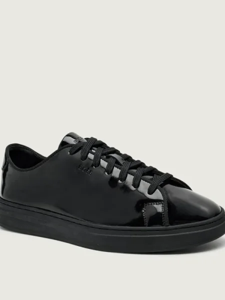 BOSS BLACK Teniși din piele Kieran_Tenn_pabnd negru