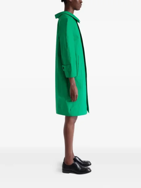 Palton Bally plisat verde