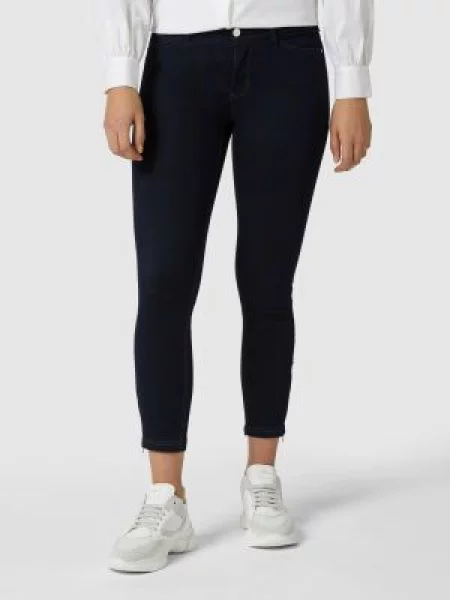 Jeansy o kroju skinny fit z dodatkiem streczu model ‘DREAM CHIC’ Mac granatowe