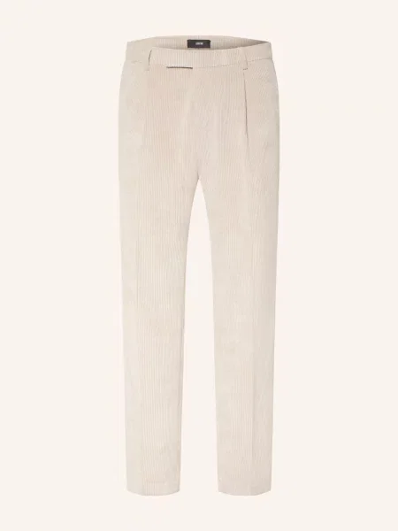Cinque Oblekové Kalhoty Cisalto Tapered Fit Z Manšestru 22 hellbraun