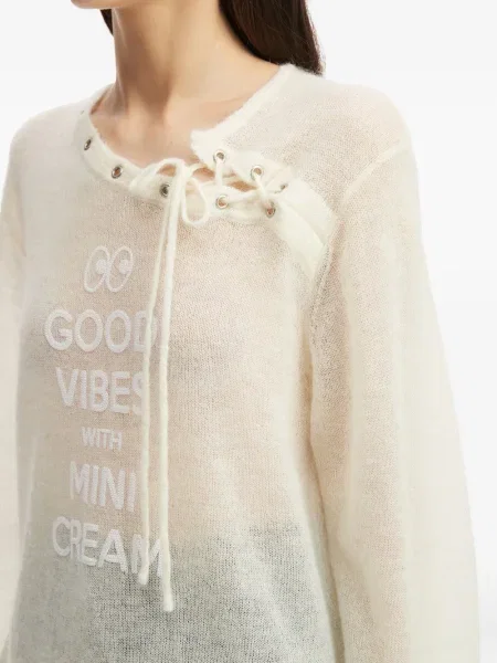 Pulover Mini Cream lung