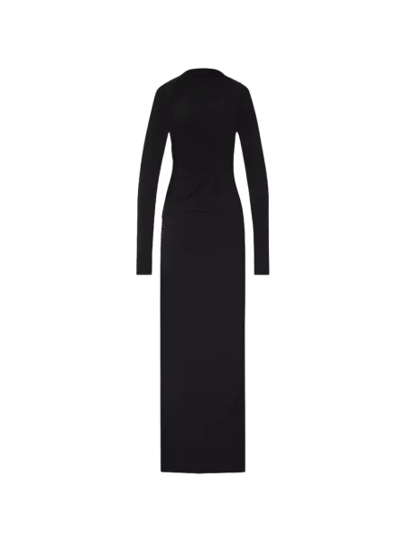 Lung rochie The Andamane cu volane negru