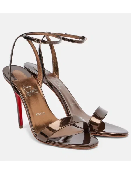 Sandale Christian Louboutin din piele maro