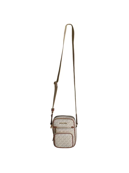 Torebka crossbody Michael Kors z nadrukiem beżowa