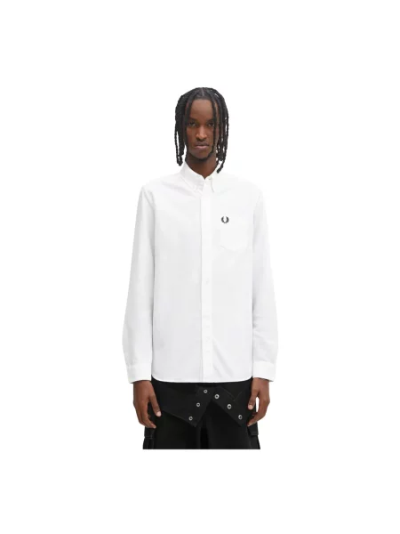 Fred Perry Koszula Regular Fit beige biała