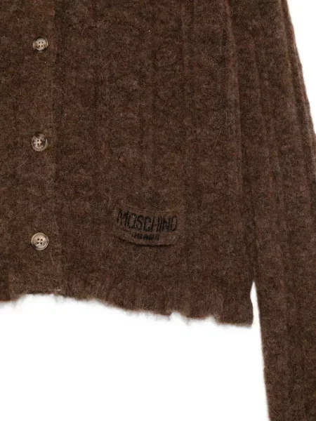Kardigan Moschino Jeans brązowy