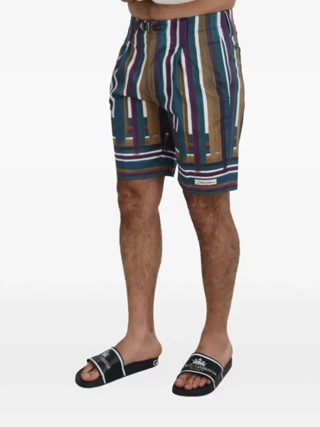 Ριγέ σορτς Dolce & Gabbana μπλε