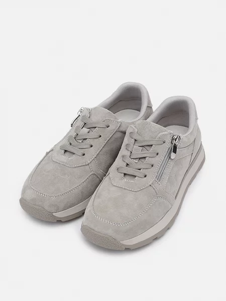 Замшеві Кросівки повсякденні YUKI бежевий