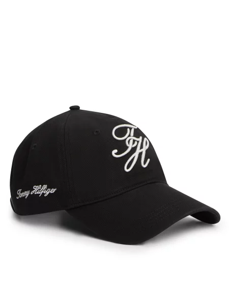 Baseball sapka Tommy Hilfiger Logo Embroidery Baseball Cap fekete