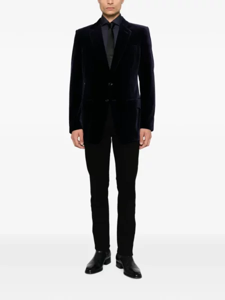Sacou Tom Ford de catifea albastru