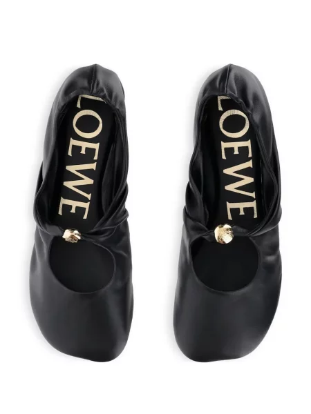 Balerini Loewe din piele negru