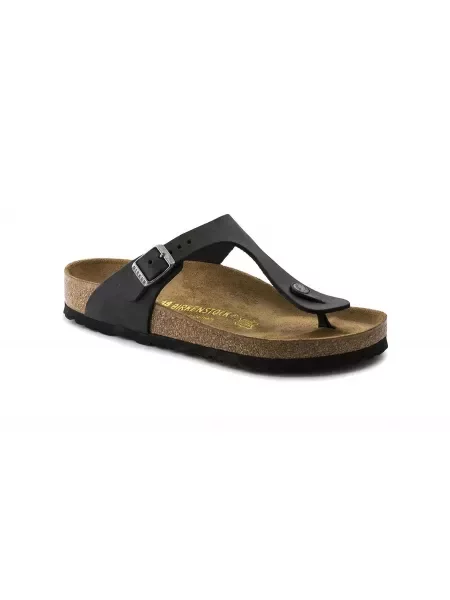 Klapki Birkenstock skórzane czarne