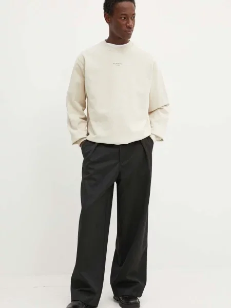 Drôle de Monsieur bluza z nadrukiem Le Sweatshirt Slogan Cl beżowy