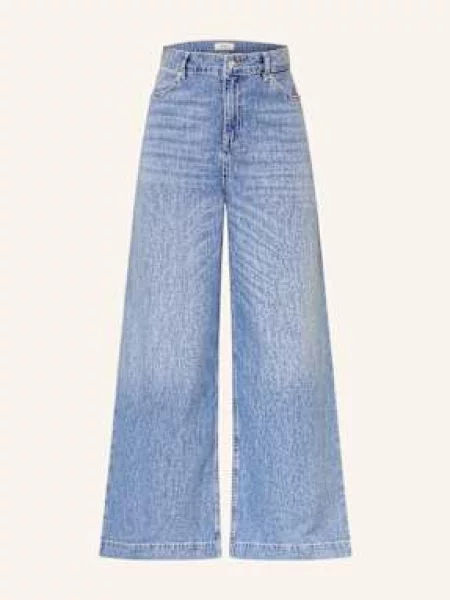 Ba&Sh Wide Leg Džíny Musc blue lightusedblue modré