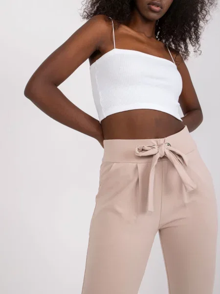 Spodnie dresowe Rue Paris beżowe