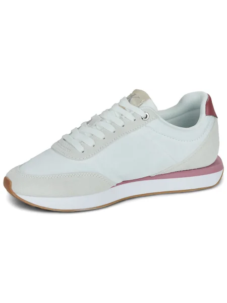 Sneakerși Calvin Klein Jeans alb