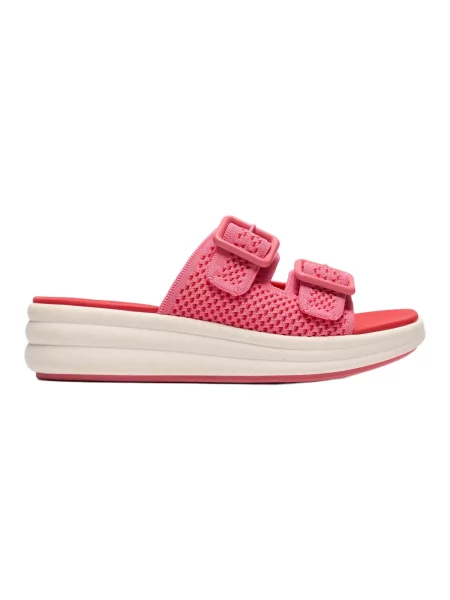 Klapki Clarks różowe