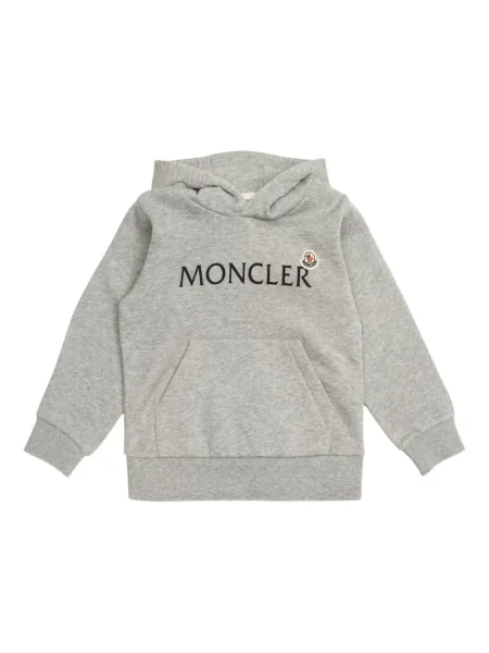 Bluza z kapturem dziecięca Moncler Enfant szara