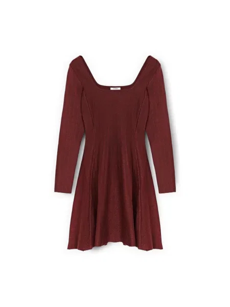 Dzianinowa sukienka Motivi czerwona