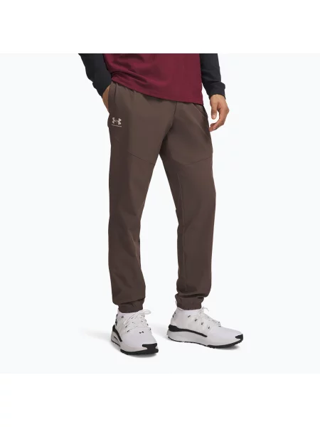 Pantaloni pentru bărbați Under Armour Vibe Woven Jogger peppercorn/highland buff