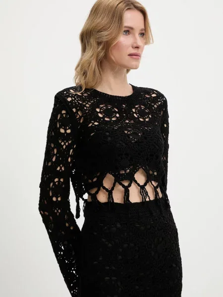 Answear Lab bluzka i spódnica czarny