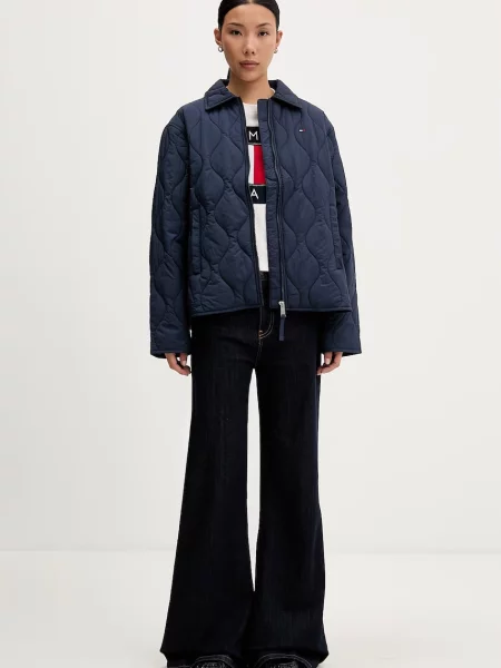 Tommy Jeans Geacă de primăvară-toamnă bleumarin