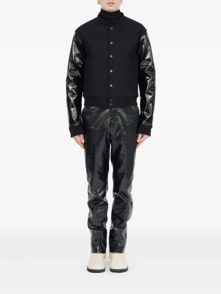 Geanta de piele Mm6 Maison Margiela negru