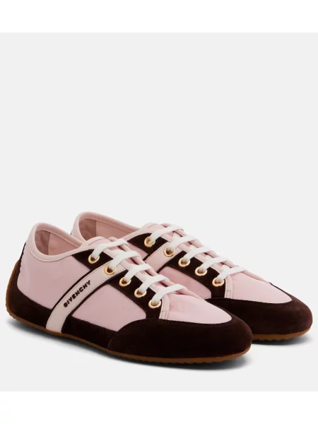 Sneakerși Givenchy din piele de căprioară roz